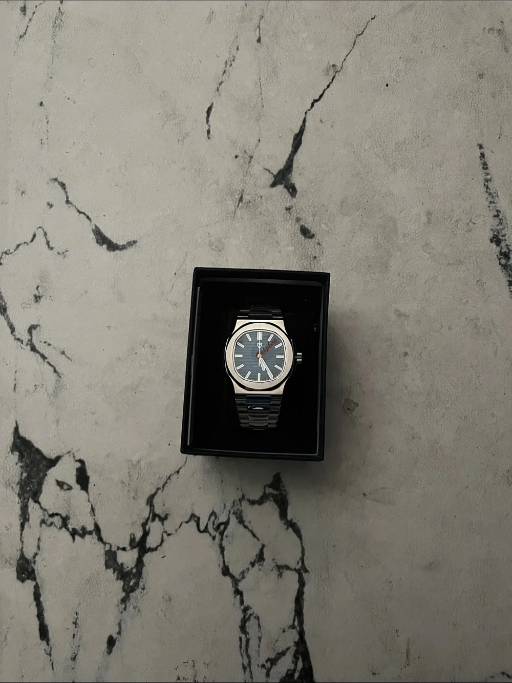 Men's Stainless Steel PD - 1728  with Blue Dial  - & size asjustment kit